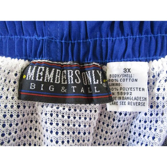 Members Only Big Tall 3X Swim Trunks Mesh Liner Pockets Royal Blue EUC - Picture 12 of 16